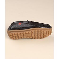 Cute Walk by Babyhug Slip On Loafers with Applique - Coffee Brown