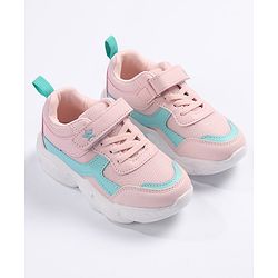 Cute Walk by Babyhug Velcro Closure Sports Shoes - Pink