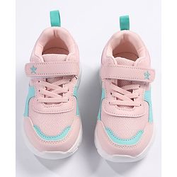 Cute Walk by Babyhug Velcro Closure Sports Shoes - Pink