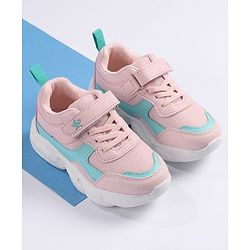 Cute Walk by Babyhug Velcro Closure Sports Shoes - Pink