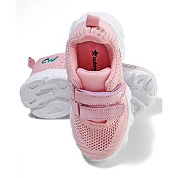 Cute Walk by Babyhug Solid Colour Sneakers with Double Velcro Closure - Pink