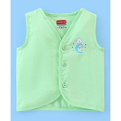 Babyhug Cotton Sleeveless Front Open Jhabla with Dolphin Print Pack of 5 - Multicolour