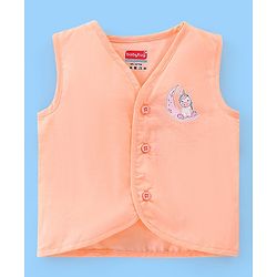 Babyhug Cotton Sleeveless Front Open Jhabla with Dolphin Print Pack of 5 - Multicolour