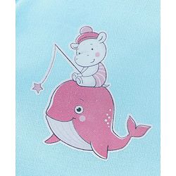 Babyhug Cotton Sleeveless Front Open Jhabla with Dolphin Print Pack of 5 - Multicolour