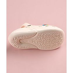 Cute Walk by Babyhug Slip on Clogs with Space Applique -White