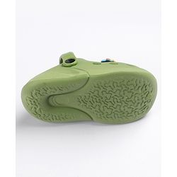 Cute Walk by Babyhug Slip on Clogs with Space Applique - Green