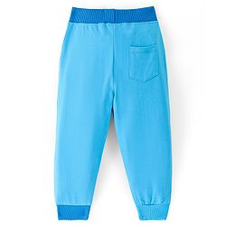 Babyhug Cotton Looper Full Length Lounge Pant Text Print - Blue