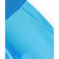 Babyhug Cotton Looper Full Length Lounge Pant Text Print - Blue