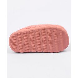 Cute Walk by Babyhug Slip On Teddy Embroidered Winter Booties - Pink