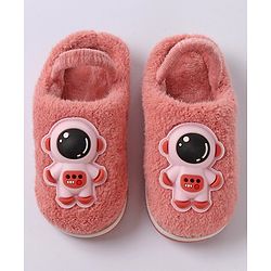 Cute Walk by Babyhug Slip On Winter Booties Space Suit Applique - Grey