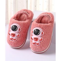 Cute Walk by Babyhug Slip On Winter Booties Space Suit Applique - Grey