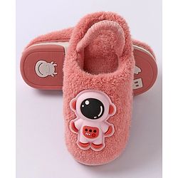 Cute Walk by Babyhug Slip On Winter Booties Space Suit Applique - Grey