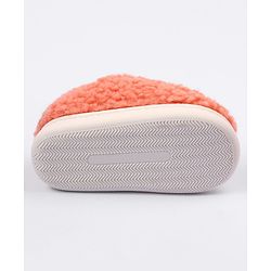 Cute Walk by Babyhug Slip On Solid Colour Fur Winter Booties - Orange