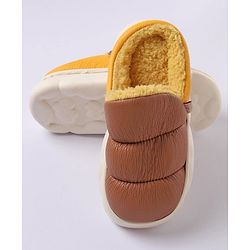 Cute Walk by Babyhug Slip On Solid Winter Booties - Brown