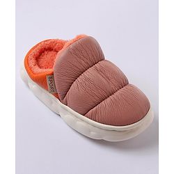 Cute Walk by Babyhug Slip On Solid Winter Booties - Pink