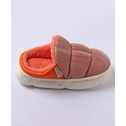 Cute Walk by Babyhug Slip On Solid Winter Booties - Pink