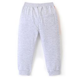 Babyhug Cotton Looper Full Length Lounge Pant Color Block- Grey