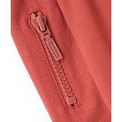 Babyhug Cotton Looper Knit Full Length Solid Color Lounge Pant - Maroon