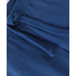 Babyhug Cotton Looper Knit Full Length Lounge Pant Text Printed - Blue