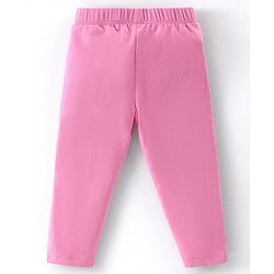 Babyhug Cotton Lycra Full Length  Leggings Hearts & Polka Dots Printed Pack of 3 - Blue & Pink