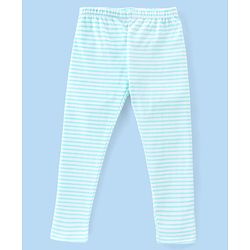 Babyhug Cotton Lycra Full Length Polka Dots & Floral Printed Leggings Pack of 3 - Multicolour