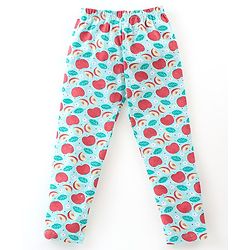 Babyhug Cotton Lycra Full Length Solid & Floral Printed Leggings Pack of 3 - Multicolour