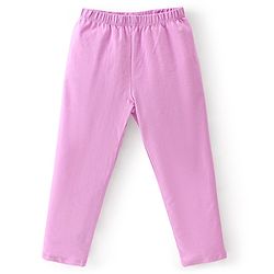 Babyhug Cotton Lycra Full Length Leggings Hearts Printed Pack of 3 - Pink Blue & Lilac