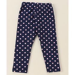 Babyhug Cotton Lycra Knit Full Length Solid Color Stretchable Leggings Pack of 5 - Multicolor