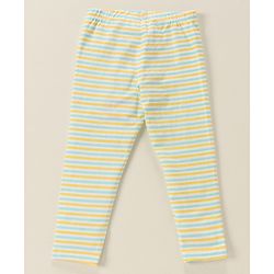 Babyhug Cotton Lycra Knit Full Length Solid Color Stretchable Leggings Pack of 5 - Multicolor