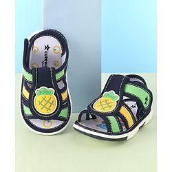 Cute Walk by Babyhug Musical Sandals With Velcro Closure Pineapple Patch- Blue