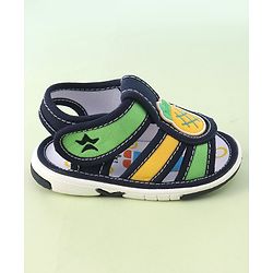 Cute Walk by Babyhug Musical Sandals With Velcro Closure Pineapple Patch- Blue