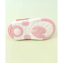 Cute Walk by Babyhug Musical Sandals With Velcro Closure Pineapple Patch- Orange