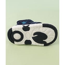 Cute Walk by Babyhug Musical Velcro Closure Sandals Puppy Applique - Blue