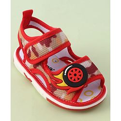 Cute Walk by Babyhug Velcro Closure Sandals - Red