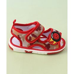 Cute Walk by Babyhug Velcro Closure Sandals - Red