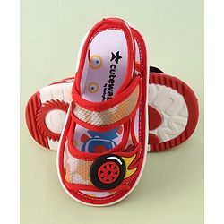 Cute Walk by Babyhug Velcro Closure Sandals - Red