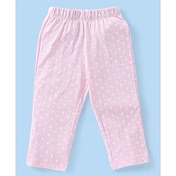 Babyhug Cotton Knit Half Sleeves Swan Printed Night Suit - Blue & Pink