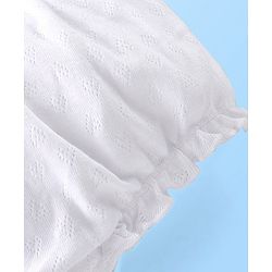 Babyhug 100% Cotton Knit Premium Pointelle Fabric Bloomers Pack Of 3 - White