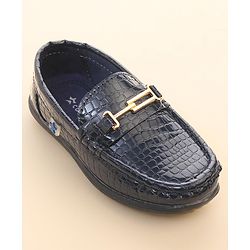 Cute Walk by Babyhug Slip On Party Shoes - Blue