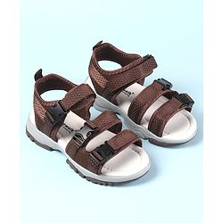 Cute Walk by Babyhug Velcro Closure Sandals - Brown