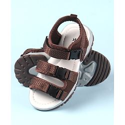 Cute Walk by Babyhug Velcro Closure Sandals - Brown