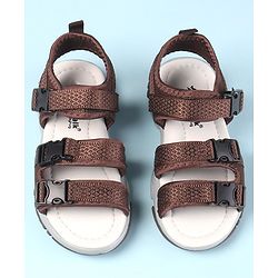 Cute Walk by Babyhug Velcro Closure Sandals - Brown