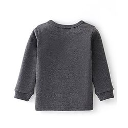 Babyhug Full Sleeves Solid Color Thermal Inner Wear Pack of 2 - Grey