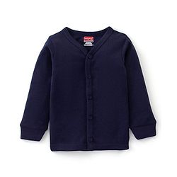Babyhug Cotton Full Sleeves Thermal Wear Solid Pack Of 2 - Blue
