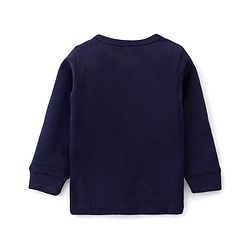 Babyhug Cotton Full Sleeves Thermal Wear Solid Pack Of 2 - Blue