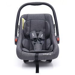 Babyhug Amber Ace Car Seat Cum Carry Cot With Mosquito Net with 1 Year Warranty - Grey| Rocker & Feeding Chair| Adjustable Handle Position| Safety Harness| Removable Canopy & Mosquito Net| Soft Padded Cushion| Removable & Washable Seat Cover