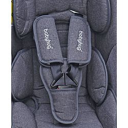 Babyhug Amber Ace Car Seat Cum Carry Cot With Mosquito Net with 1 Year Warranty - Grey| Rocker & Feeding Chair| Adjustable Handle Position| Safety Harness| Removable Canopy & Mosquito Net| Soft Padded Cushion| Removable & Washable Seat Cover