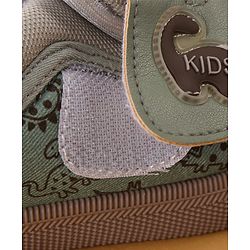 Cute Walk by Babyhug Velcro Closure Casual Shoes Dino Print - Green