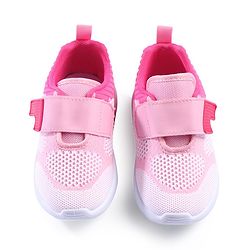 Cute Walk by Babyhug Velcro Closure Sneakers - Pink