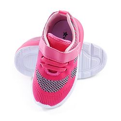 Cute Walk by Babyhug Slip On Sneakers with Velcro Closure - Dark Pink